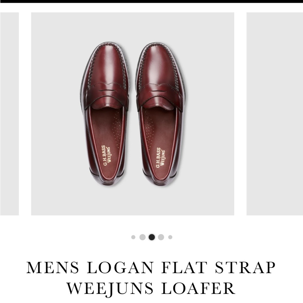 G.H. Bass & Co. Men's Burgundy Loafers